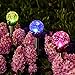 GIGALUMI Solar Lights Outdoor, Cracked Glass Ball Dual LED Garden Lights, Landscape/Pathway Lights for Path, Patio, Yard-Color Changing and White-3 Pack