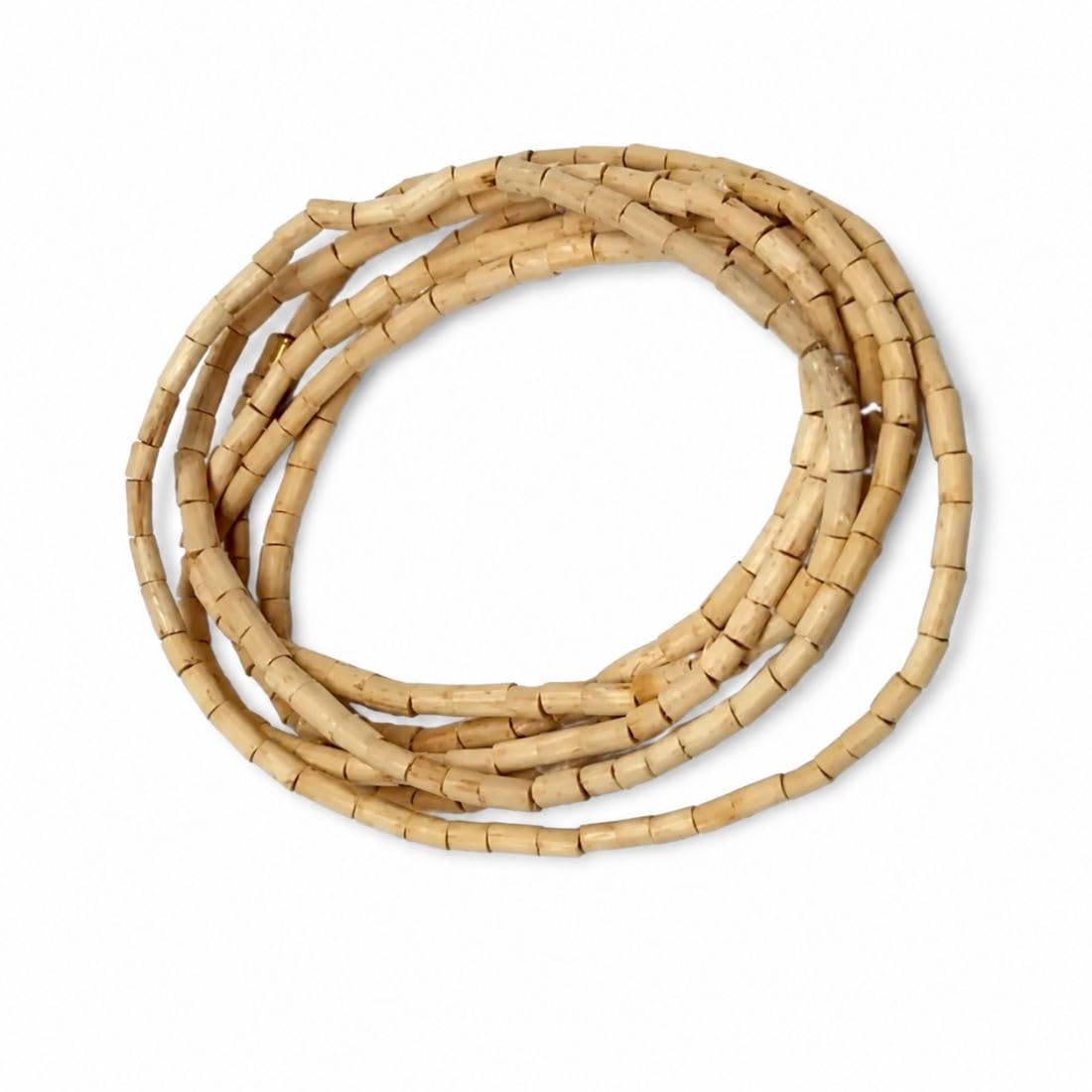 Adults Unisex Pure Tulsi Kanthi Mala for Neck | Sacred Wooden Kanthi Chain for Men & Women | Spiritual Devotional Necklace | Available in 2 Round (32 inch) & 3 Round (48 inch) Variants-image-18