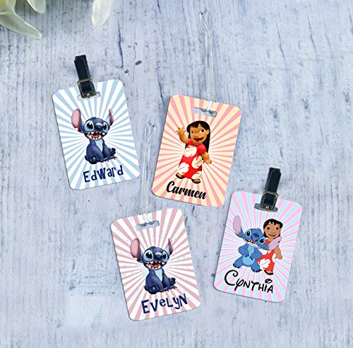 disney stitch luggage tag