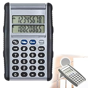 Rekenmachine met euroomrekenmachine, dubbel display, hellingsrekenmachine, rekenmachine, kantoorrekenmachine (8 punten…