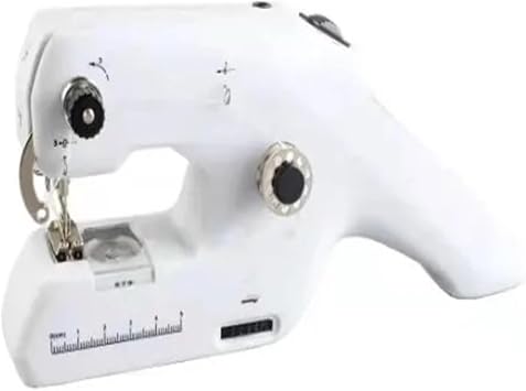 Mini Handheld Sewing Machine Embroidery Sew Adult Beginners Stitch Electric For Needlework DIY ClothesWhite