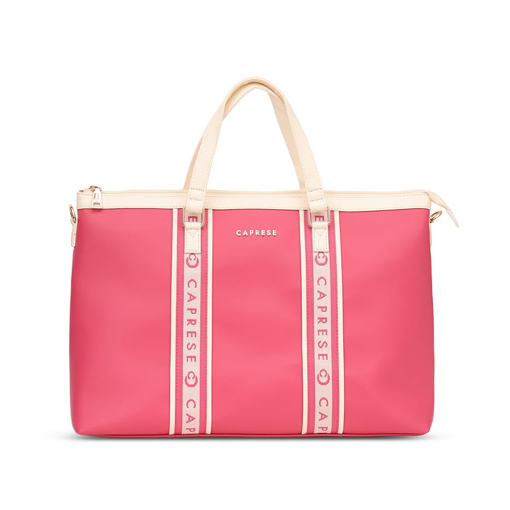 Caprese TRINITY LAPTOP BAG LARGE FUCHSIA WOMEN HANDBAG | OFFICE HANDBAG | THE KIARA COLLECTION (B0D3V29XB5) Amazon Price History, Amazon Price Tracker