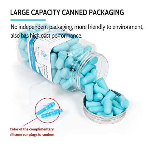 image for LYSIAN Ultra Soft Foam Earplugs Sleep, Noise Cancelling Ear Plugs for 