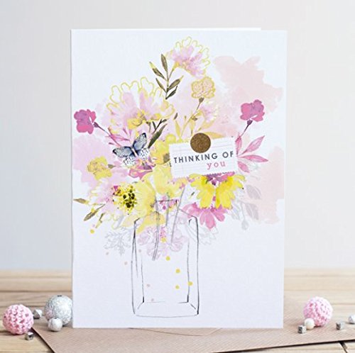 Louise Tiler Greetings Card - Flowers in Vase