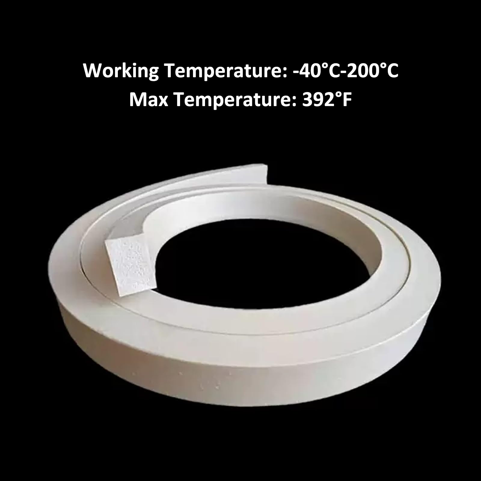 Bande d'étanchéité en mousse de silicone 1M 15x20mm Joint d'isolation résistant aux intempéries pour portes et fenêtres