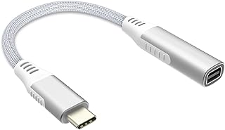Jasput USB C to Mini DisplayPort Adapter,USB Type-C to Mini Displayport Adapter 4K@60Hz & Nylon Compatible with MacBook Pro 2016-2023/Air,ChromeBook Pixel,IPad Pro2018-2020,Galaxy S8-S23 More