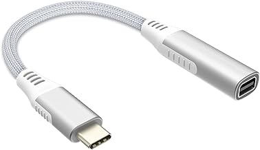 Jasput USB C to Mini DisplayPort Adapter,USB Type-C to Mini Displayport Adapter 4K@60Hz & Nylon Compatible with MacBook Pr...