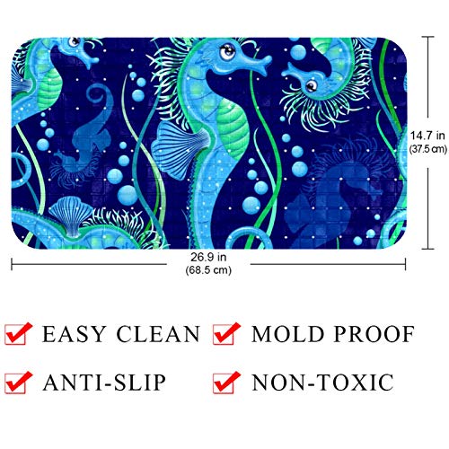 Tapis de bain sans BPA anti-dérapant avec trous de drainage - 5