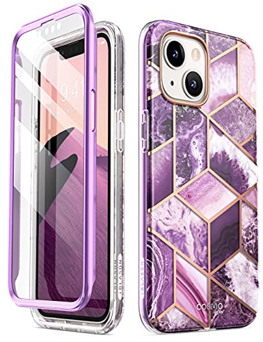 i-Blason Cosmo Series Case for iPhone 13 6.1 inch (2021 Release), Slim Full-Body Stylish Protective Case with Built-in Screen Protector(Ameth)