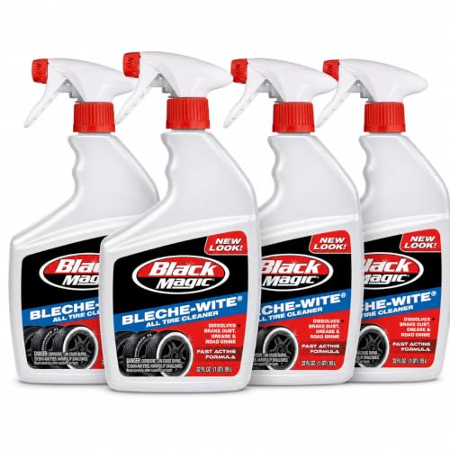 Image of Black Magic Bleche-Wite Tire Cleaner Spray, 32 oz (Pack of 4)