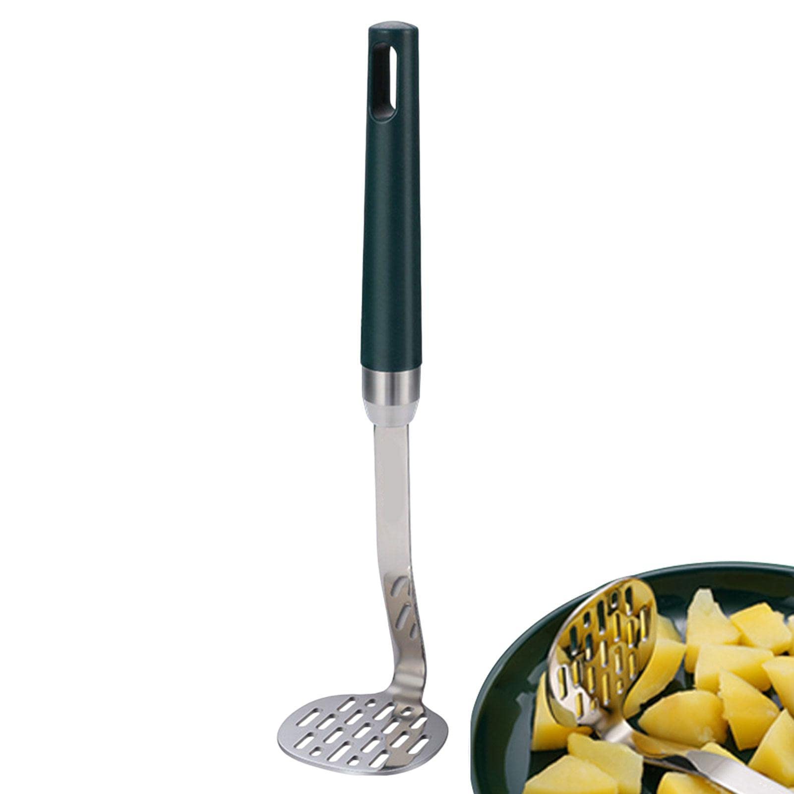 10 Kartoffelstampfer | Edelstahl-Drahtstampfer | Robuster Lebensmittelstampfer, Metall-Kartoffelstampfer, Küchenwerkzeug für Avocado, Kartoffelpüree, Fleisch, Bohnen