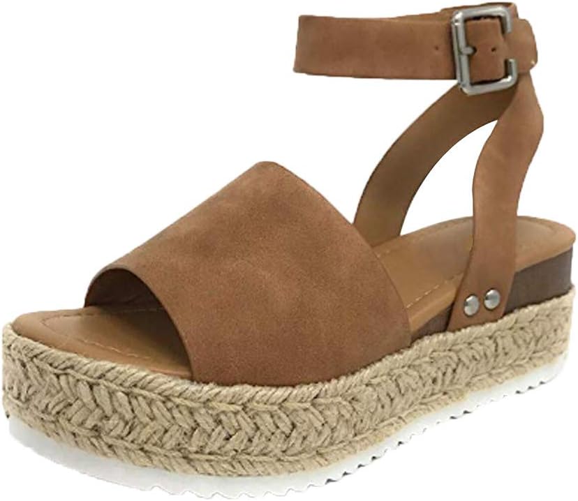 Lolittas Gladiator Open Peep Toe Sandals Summer Women Ladies Strappy Platform Shoes, Flat Lace Up Slingback Comfy Fit Embellished Size 3-10