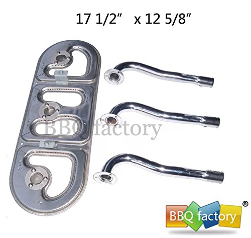 bbq factory JBX303 Stainless Steel Burner Replacement for Select Great Outdoors and Uniflame Gas Grill Models