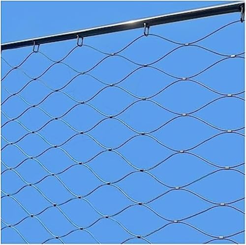 Rete a corda flessibile in acciaio inox Rete di recinzione in acciaio inossidabile, resistente, con connessioni a scatto, fori for rete di recinzione intrecciata flessibile for giardino agricolo Rete