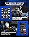 Orion Motor Tech 2 in 1 Brake Caliper Compression Tool & Brake Bleeder Kit, Handheld Vacuum Pump Brake Bleeder Tool Set, Disc Brake Pad Service Tool with Thrust Bolt Retaining Plates & 18 Adapters