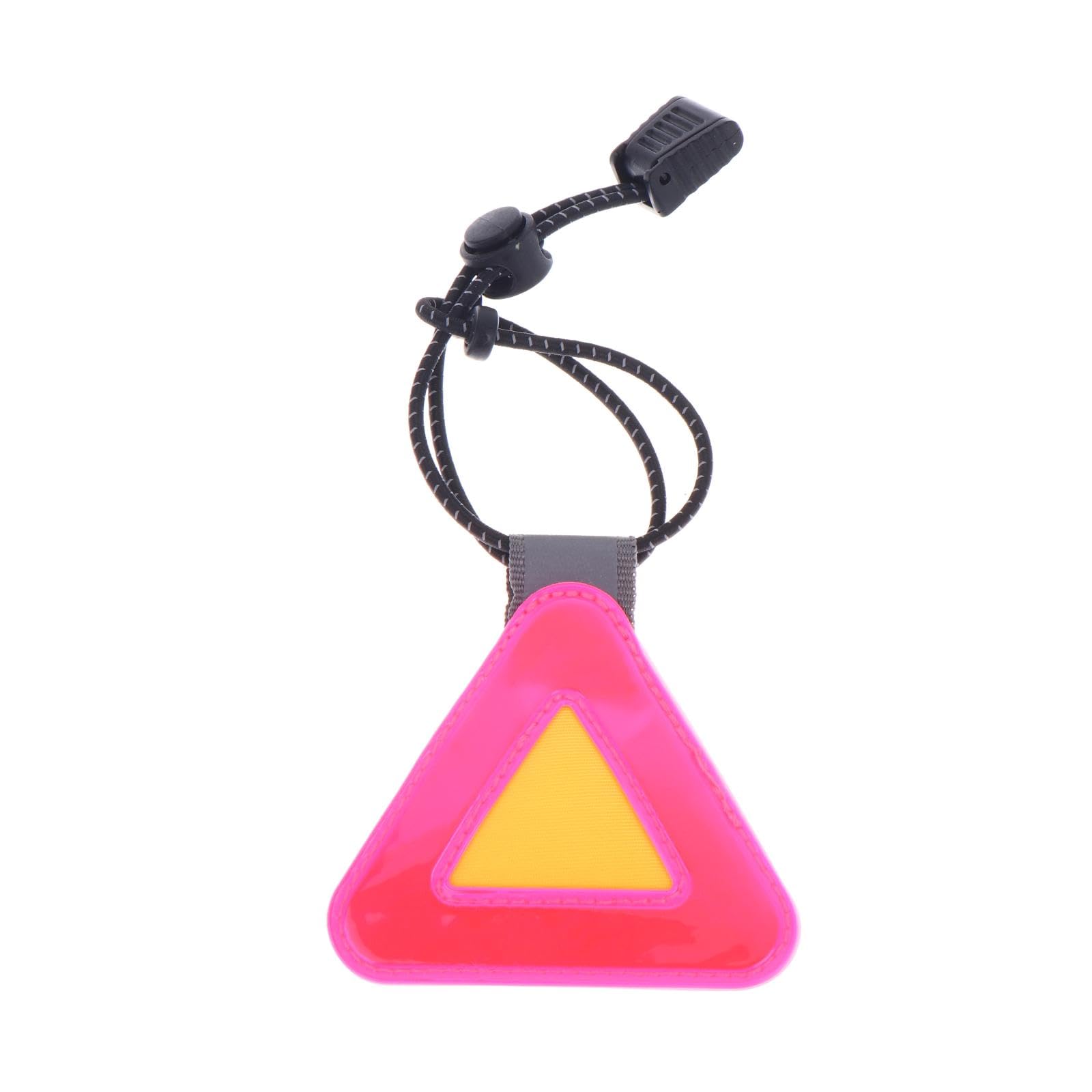 Multi Functional Reflective Label for Bike Triangle Signs Night Safety Warning Pendant