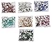 GOELX Drop Shape Crystal Edged Stones/Kundans for Jewellery Making/Decorating & Crafts. Pack of 700 Stones (7 Colors)