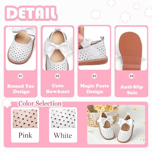 Image of Flaryzone Toddler Little Girl Mary Jane School Uniform Oxfords Flat Dress Shoes