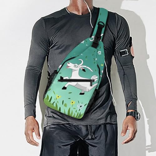 Mochila bandolera casual para senderismo y día unisex miniatura 2