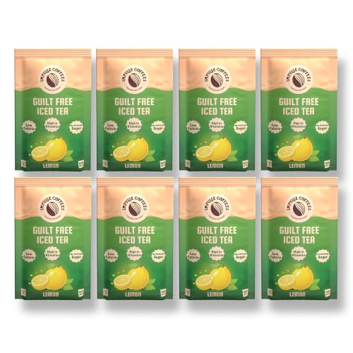 Image of Impulse Coffees Guilt Free Iced Tea Powder - Lemon | Zero Refined Sugar | Low Calorie | Vitamin C & B-Complex | 20g X 40 Sachets | 800g