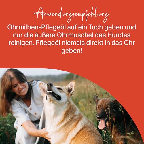 MEDIDOG Ohren-Öl – 50 ml – gegen Ohr-Milben & Jucken – Pflege für Hunde mit Jojobaöl – Ohrenpflege – Ohrenöl-Extrakt