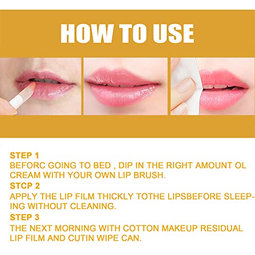 Bee Balm Lip Balm Honey Pot,Hydrating & Prevention Dry And Cracked Lip Scrubs Exfoliator,Lip Sleep Mask Reduces Lip Lines,Lip Exfoliating Bee Balm Sleeping Lip Mask With Brush Lip Care Products (1 Bottle) #TOP5