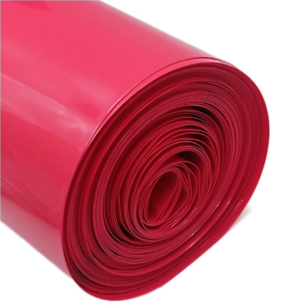 Manga roja de tubo termocontraíble de PVC - Envoltura termocontraíble de 1-20 m for protección de mazos de cables (1 unidad)(95mmx1meter)
