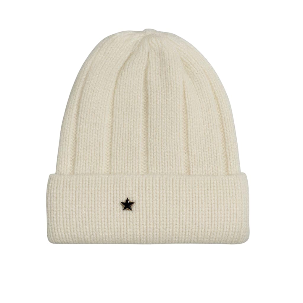 capznmore Ladies Woollen Caps Warm Knit Hats for Women, Skull Cap Winter Accessory Head Wear Beanie Hats White-picture-18