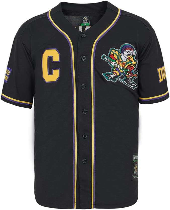 D-5 Mighty Ducks Baseball Jersey #96 Conway #99 Banks Jersey,Movie Baseball Jersey for Men - Image 3