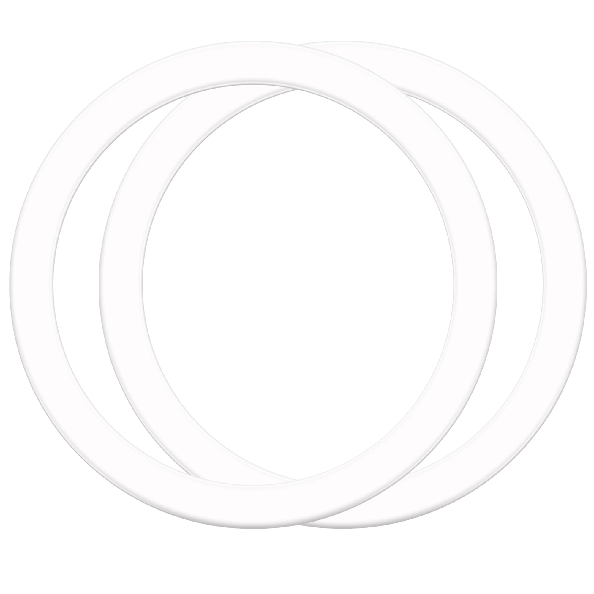 TACOMEGE 2Pcs Metal Ring Sticker for Pop Socket Magnetic Grip, Magnetic Adapter Adhesive for iPhone, Magsafe Wireless Charger (White)
