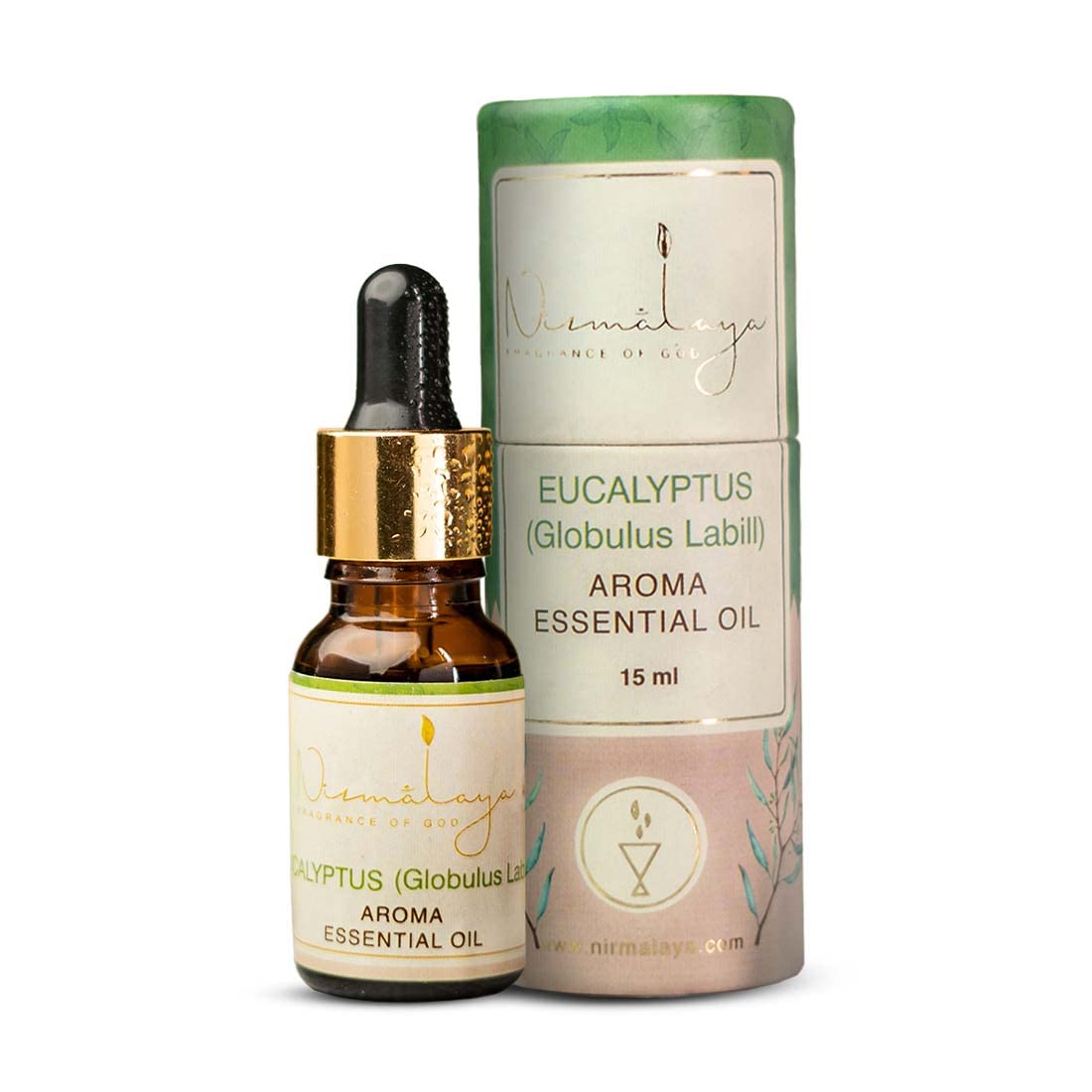 NIRMALAYA 100% Pure & Natural Eucalyptus Essential Oil | Best Aromatherapy Essential Oil for Diffuser | Essential oils for home fragrance | 15ml per bottle