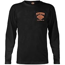 Men's Custom Freedom Long Sleeve Crew-Neck Shirt - Black