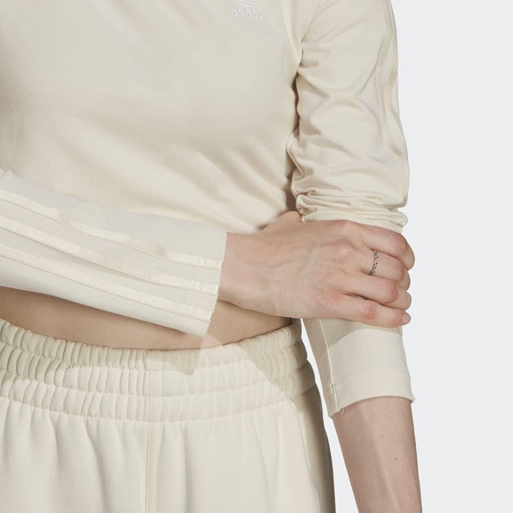 adidas Originals Women's Loungewear Cropped Long Sleeve T-Shirt - Image 9