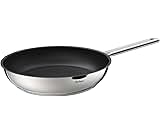 Rostique 28 cm Stainless Steel Non Stick Frying Pan, Suitable for All Cooking Hobs, Including Gas and Induction