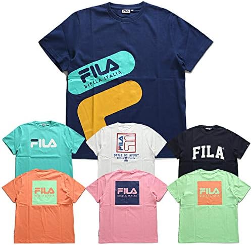 Amazon フィラ Tシャツ 定番ロゴ メンズ Bts着用モデル Fm9357 Fサイズ ブルー Tシャツ カットソー 通販