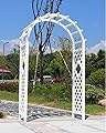 Outdoor Arch Pergola Wooden Garden Arbor for Climbing Plants Rose Vines, Arbor Trellis Arbour Archway for Lawn, Poolside, Backyard, Patio, Terrace, Outdoor Decoration ( Color : White , Size : 120x210c