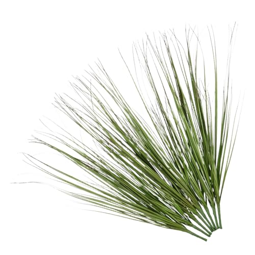 8pcs Faux Grass Plants Highly Realistic Artificial Greenery Stems for Indoor Outdoor Decor Low Maintenance Plants for Year Freshness for Home Office Patio