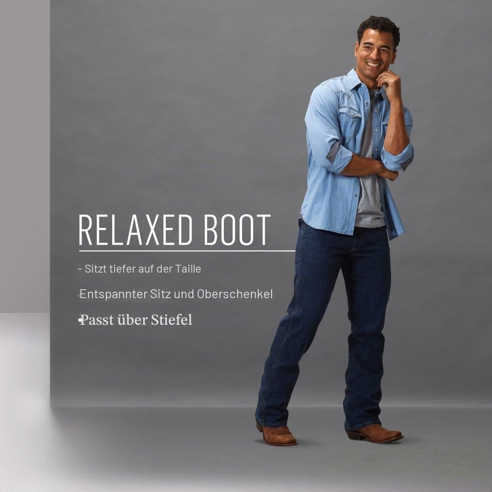 Wrangler Herren Retro Relaxed Fit Bootcut Jeans