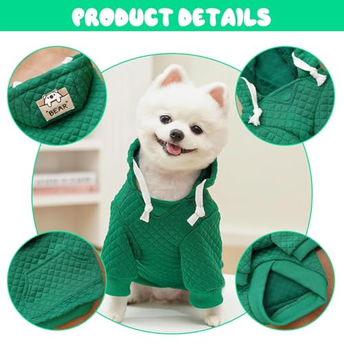 Sweat à Capuche pour Chiens De Petite Et Moyenne Taille, Chaud Sweatshirt Pourchiens, Pull Chaud - Manteau pour Animaux De Compagnie, Pet VêTements Veste pour Chien Manteau Jumpsuit Costume – Image 4