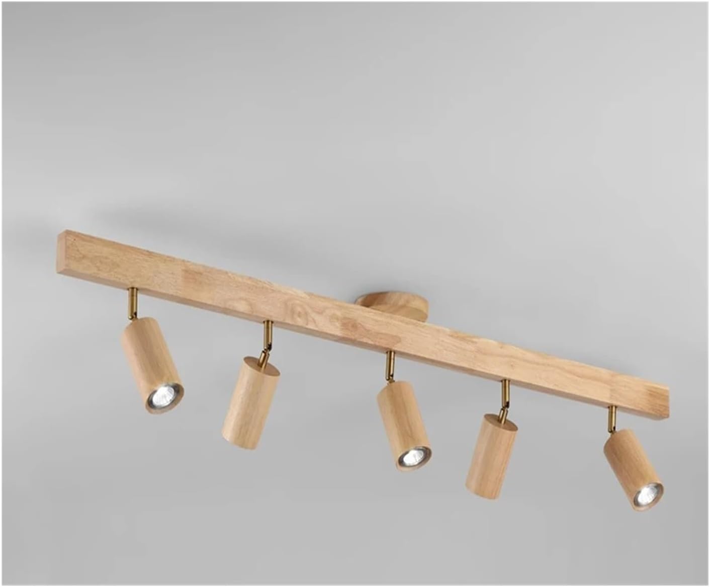 4037|Premium Wooden LED Rail Track Ceiling Spotlight - Perfect for Modern Living Room & Kitchen Lighting