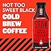 SToK Cold Brew Coffee, Not Too Sweet, Arabica-Based Blend, Dark Roast Brewed Low and Slow; Sweetened, Black Coffee, 48 FL OZ Bottle