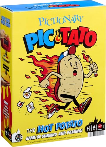 Mattel Games Pictionary Pic-Tato Drawing Game with 'Hot Potato' That