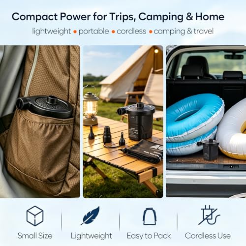 AGPTEK 4000mAh Rechargeable Air Pump