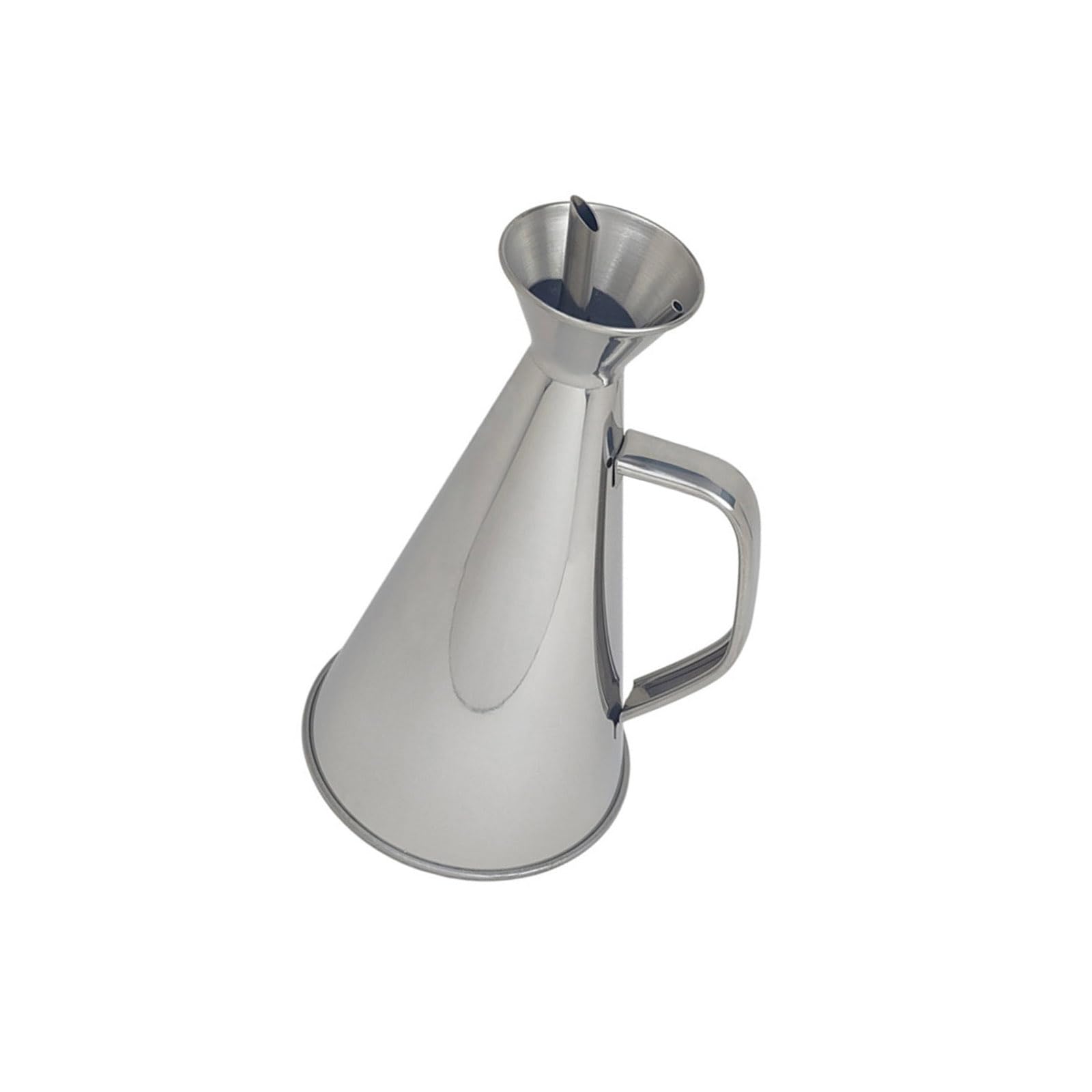 Msioytog 500Ml Nonrust Steel Oil Bottle Feature Ergonomic Handle And Sturdy Construction Ergonomic Oil Pourer Dispenser