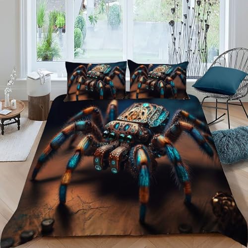 Araignée en peluche housse de couette 220x240cm avec zip