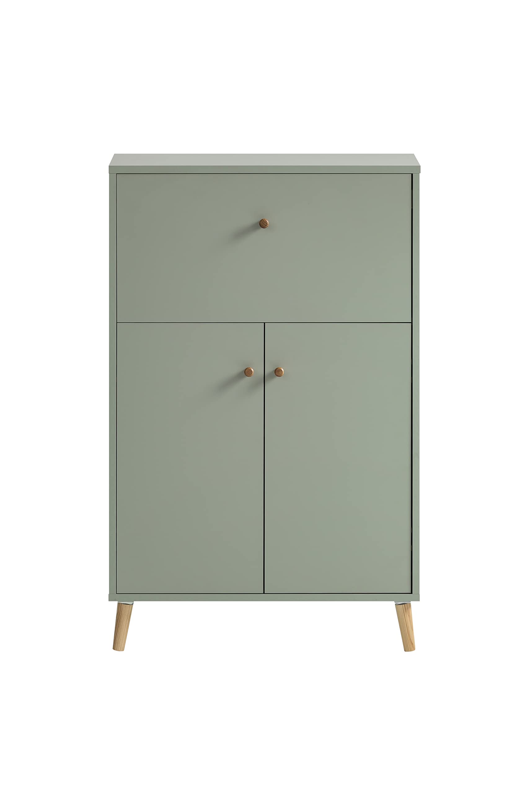 Schildmeyer ELSA 153199 Sekretär mit USB-Aschluss und Steckdose, 65,2 x 39 x 101,7 cm, Pistazie