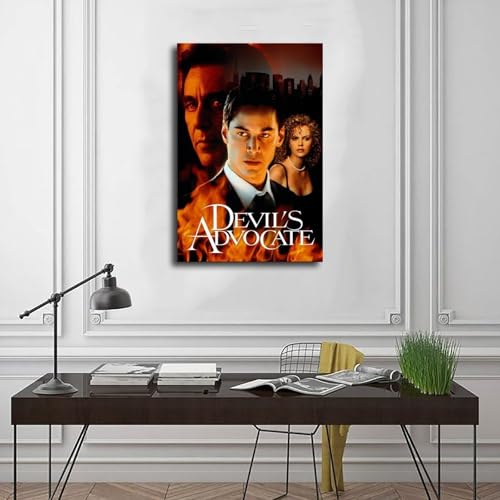 Poster auf Leinwand 'The Devil's Advocate', Wandkunst, Dekordruck, Gemälde für Wohnzimmer, Schlafzimmer, Dekoration, 20 x 30 cm