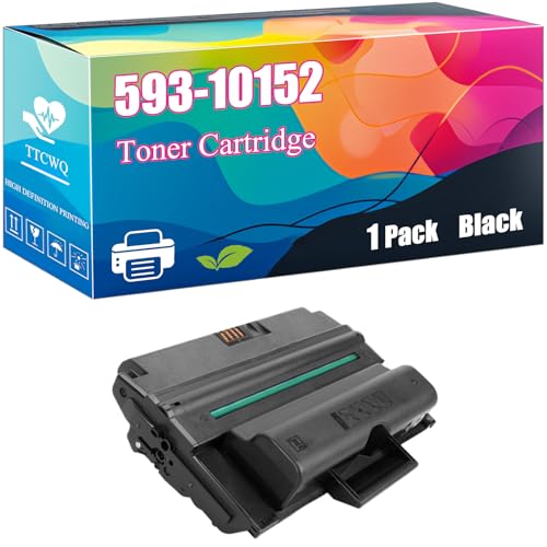 Image of 593-10152 Toner Cartridge Compatible for Dell 1815dn Printers, with Chip, High Yield 3000 Pages, Clear Printing (Black)