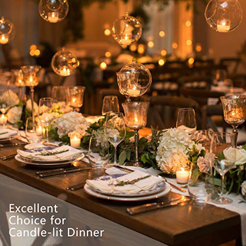 image for Novelty Place Flameless LED Tea Light Candles in Warm Yellow Flickerin