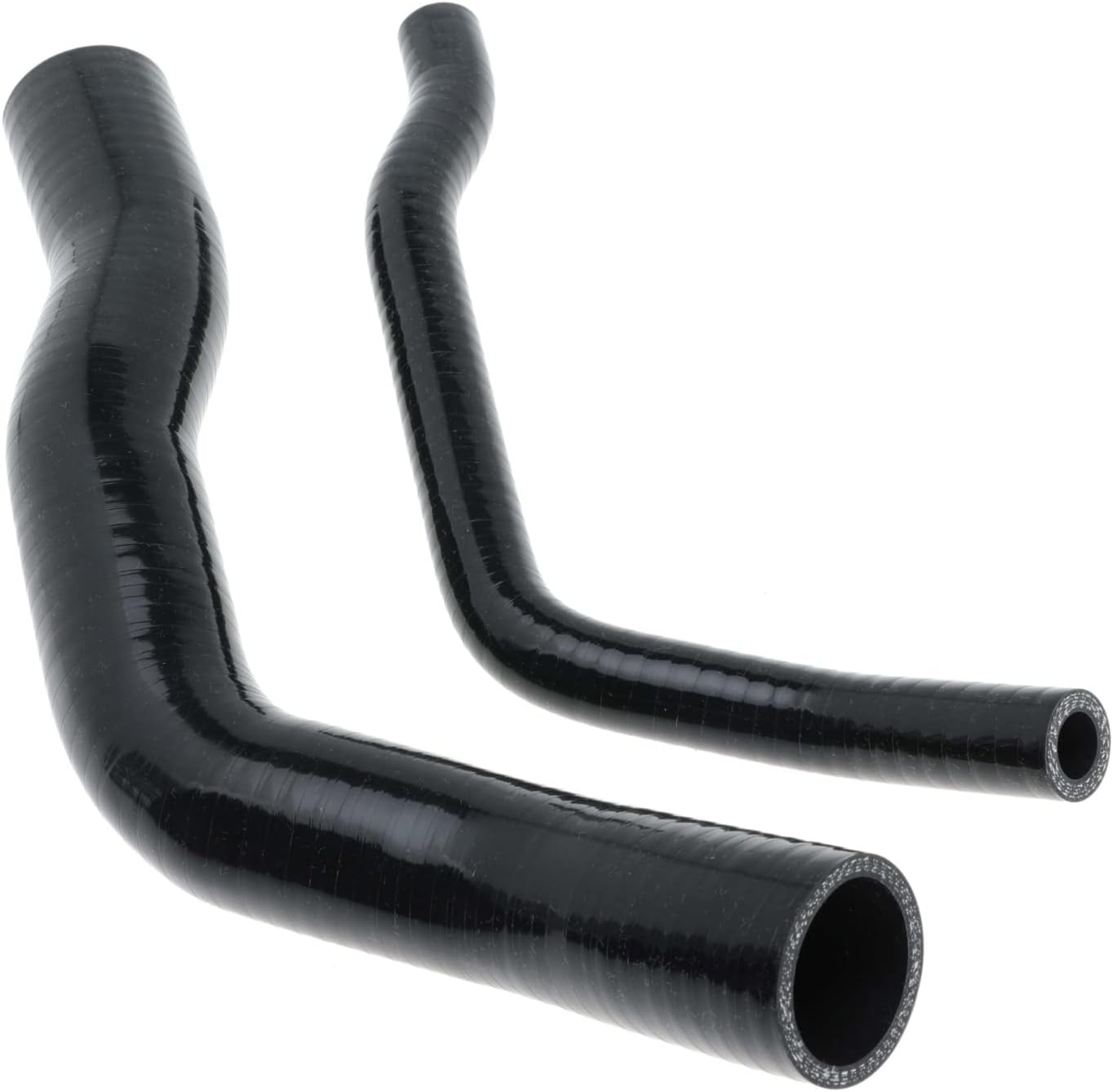 Fuel Filler Hose Kit for Jeep Cherokee XJ Vent & Filler 1984-1996, 2pcs Black Synthetic Rubber Hoses